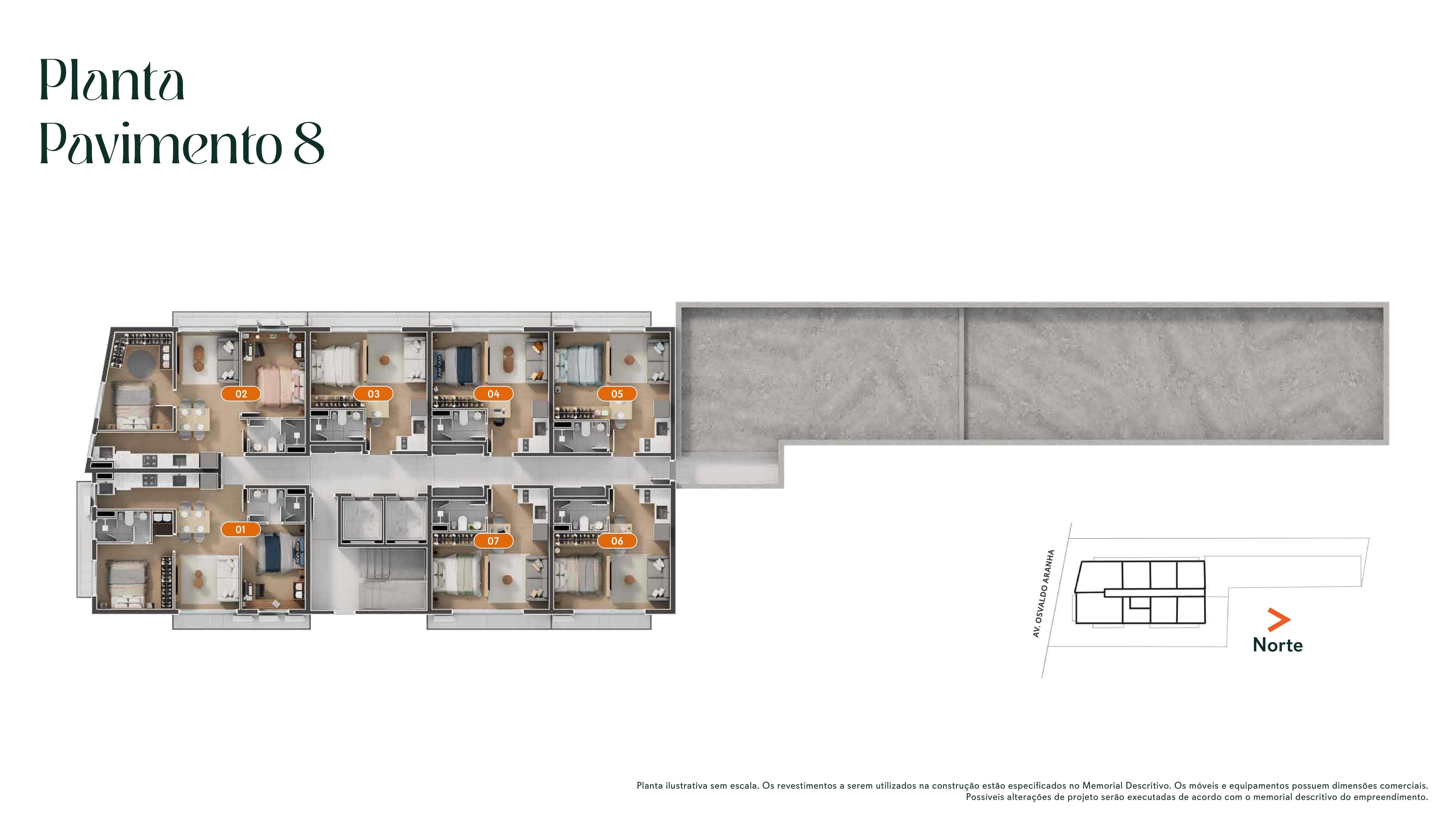 Planta - Studio à venda Bom Fim, Porto Alegre com 1 quarto 25,12m² - Fernando Jarutais