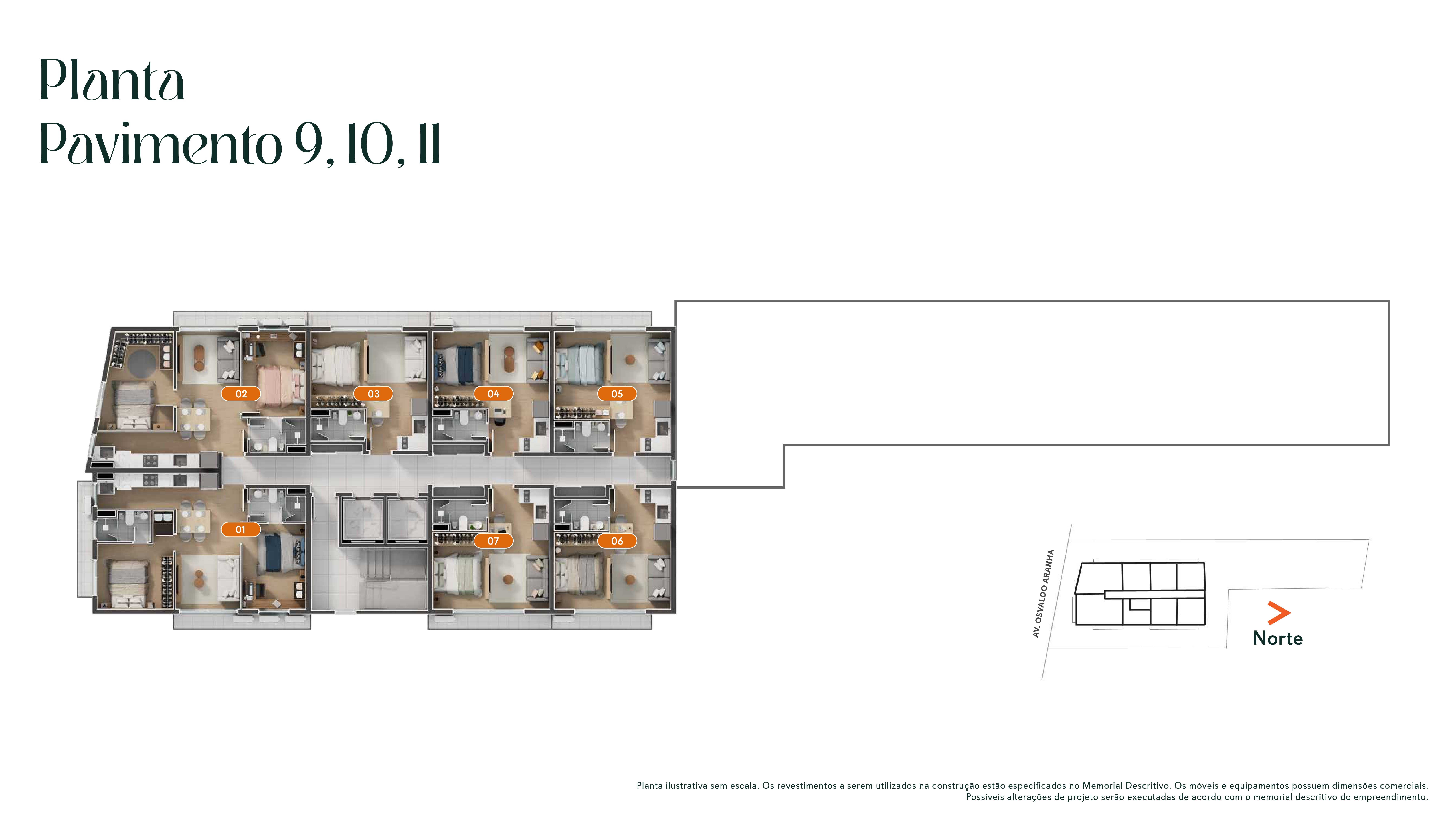 Planta - Studio à venda Bom Fim, Porto Alegre com 1 quarto 25,12m² - Fernando Jarutais